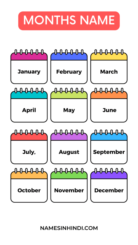 Months Name Infographics